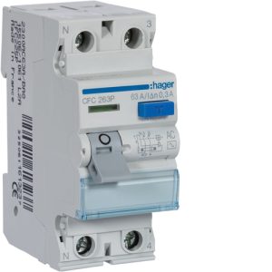 Inter. dif. 2P 63A 300mA tipo AC 2M