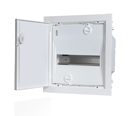 Quadro Embutir 1 fila 12 modulos c/porta opaca
