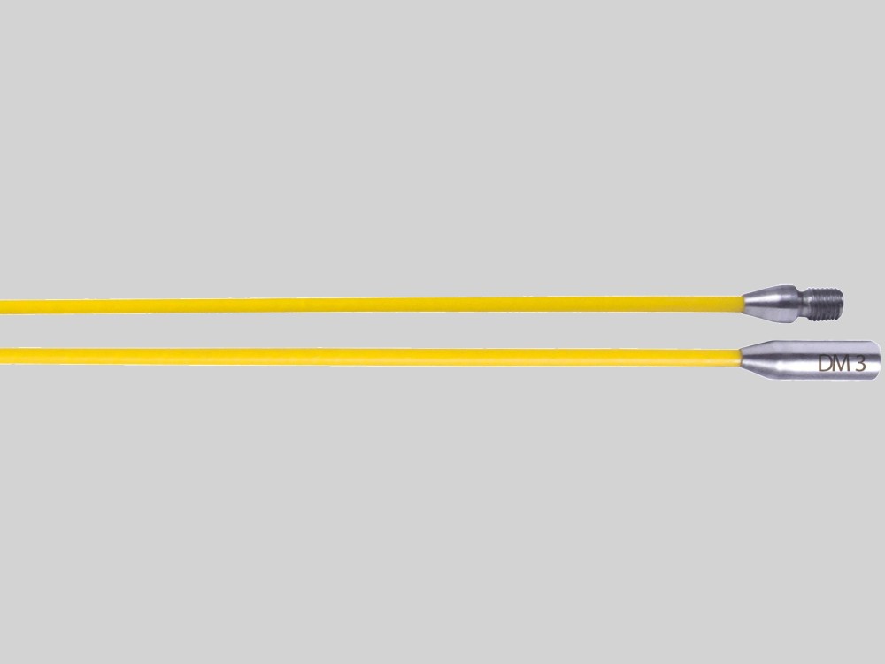 Vareta em fibra de vidro amarela Ø3mm 2x0.45m RTG Ø6