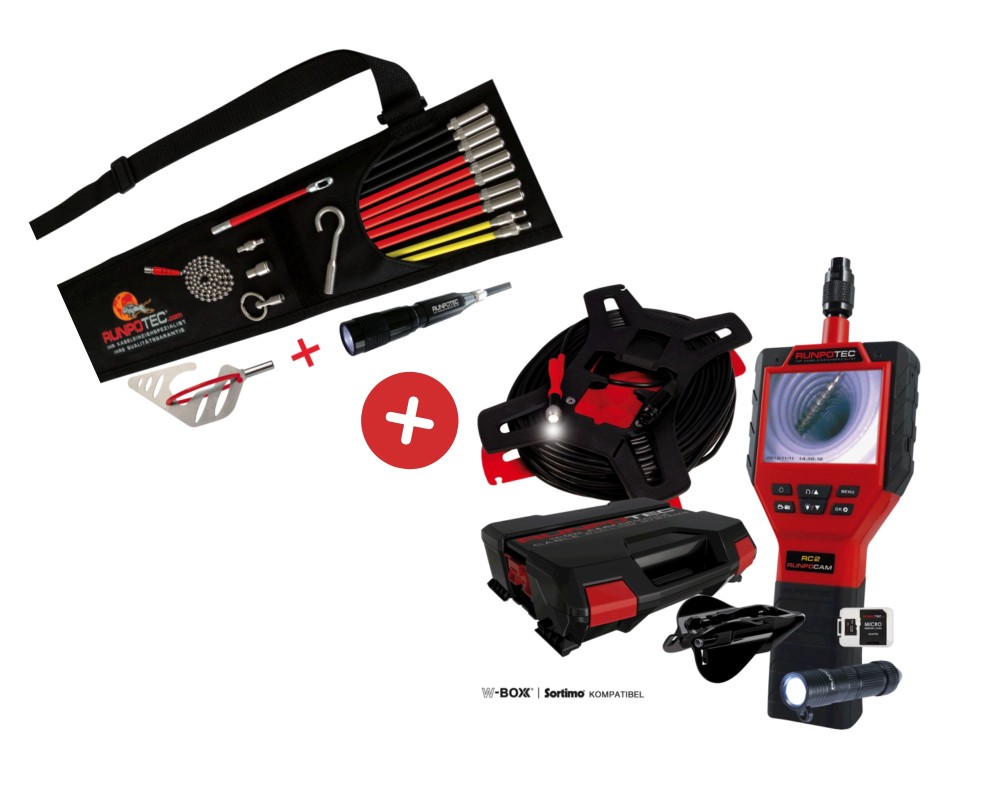 RUNPOCAM RC2 30mt + RUNPOSTICKS pack conforto