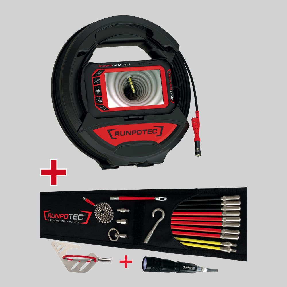 RC3 INSPECTION CAMERA 15m+RUNPOSTICKS - COMFORT-PACKAGE