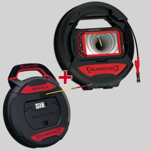 RC3 Câmara de Inspeção digital 15mt + GF3 Fibra de Vidro Ø3mm com contador digital 30mt