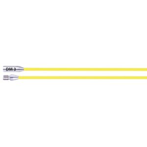 Vareta em fibra de vidro amarela Ø3mm 2x1m RTG Ø6